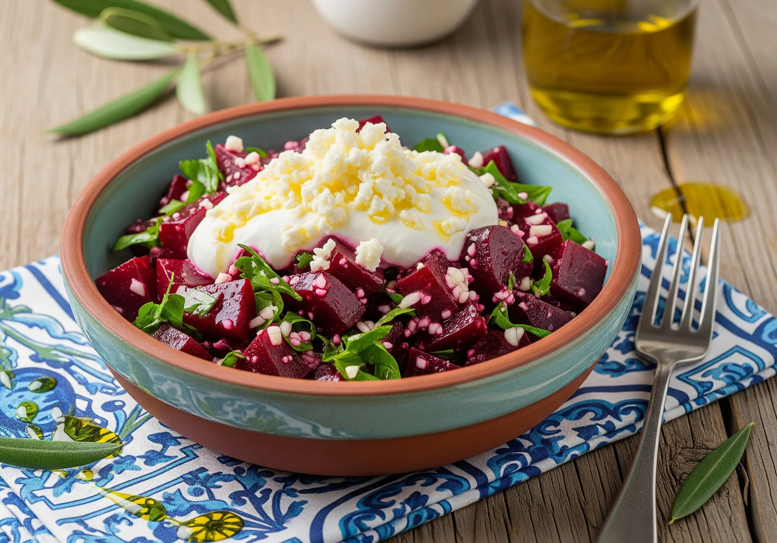 Kırmızı Pancar Yemeği (Peynirli Salata veya Zeytinyağlı)