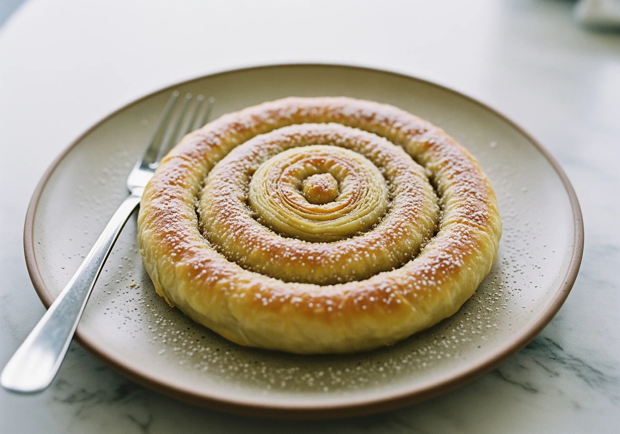 Tahinli Rulo Çörek