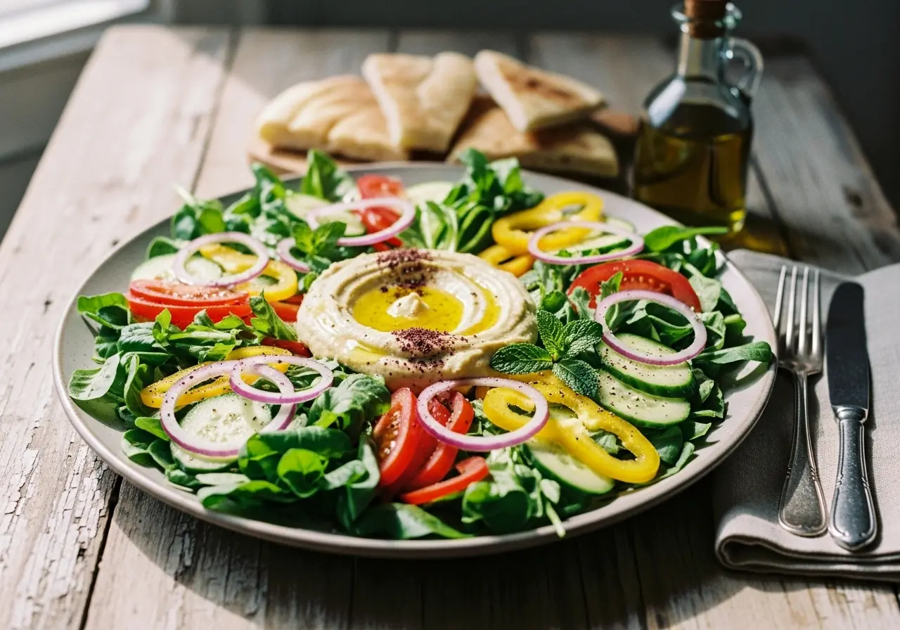 Humuslu Salata