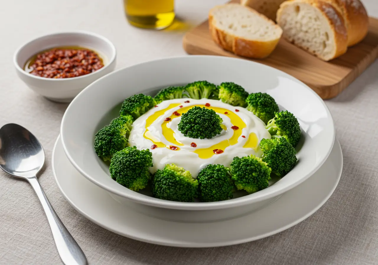 Yoğurtlu Brokoli Salatası