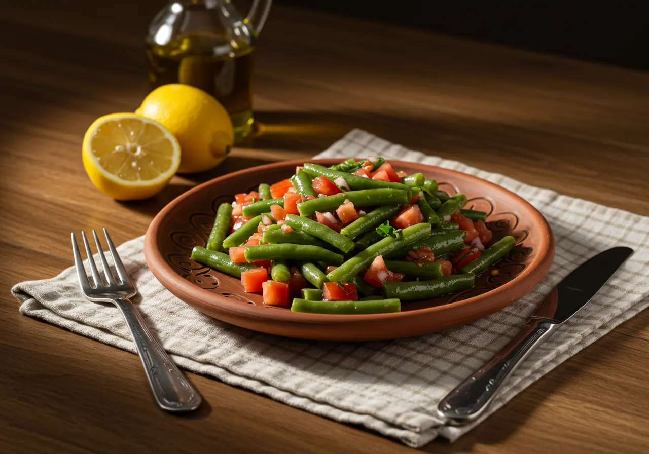 Taze Fasulye Salatası