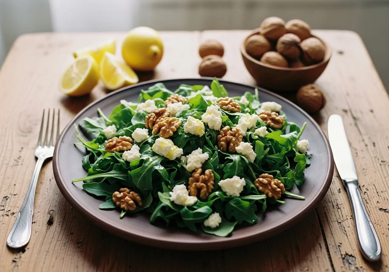 Tulum Peynirli Roka Salatası